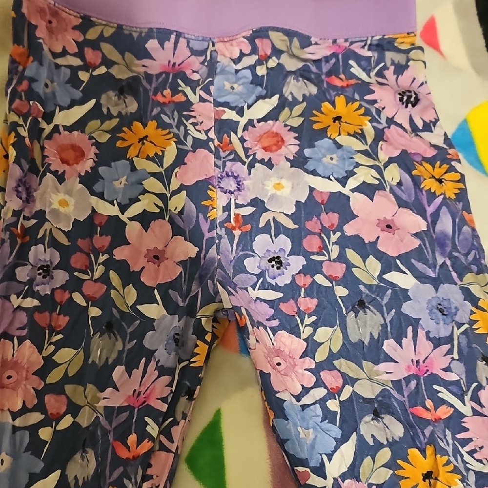 Floral Kids Pajama Bottoms